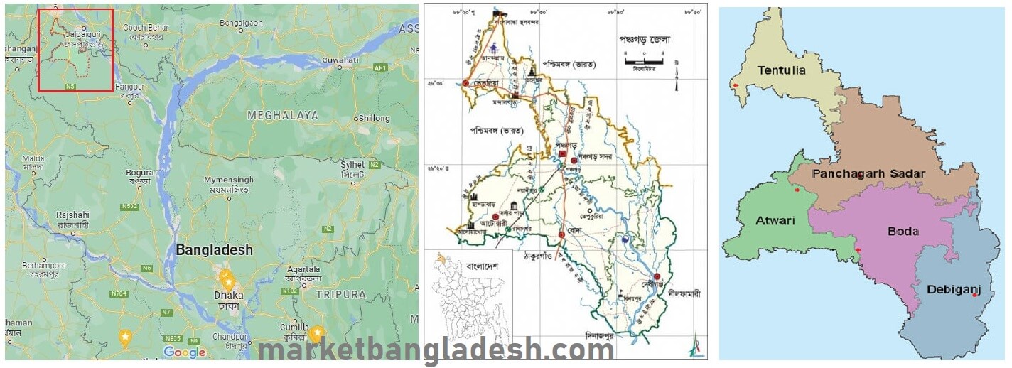 Panchagarh Map