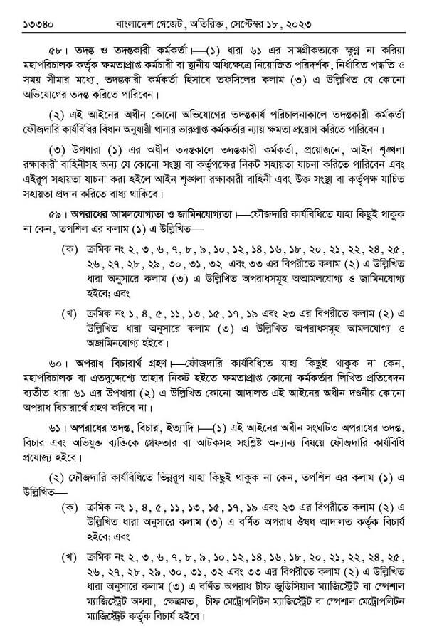 ঔষধ ও কসমেটিক আইন-২০২৩ Drug0026